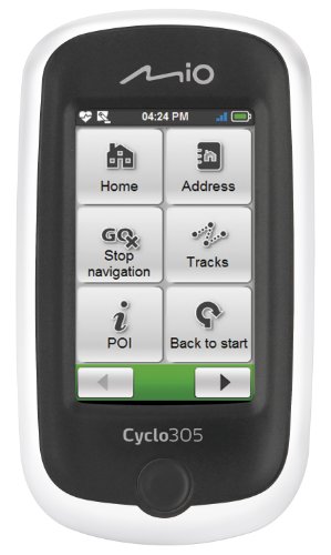 Mio 305E HR + C GPS Cycle Computer  - White/Black