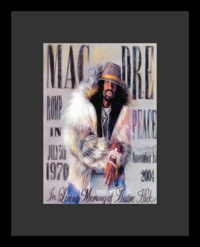 Mac Dre (Romp in Peace) Music Black Wood-Mounted Poster Print - 11" X 17"