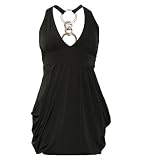 Back Chain Trim Tulip Dress