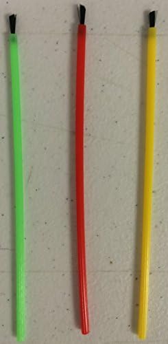 Disposable Bendable Multi-Purpose Brush Applicators Red / Green / Yellow 5 1/2" 144/pk (Red)