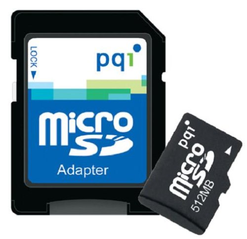 PQIアダプタ付microSDカード 512MB QMRSD-512