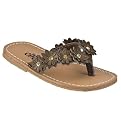 Toddler Girls' Circo&reg; Darlene Flower Thong Sandals - Brown
