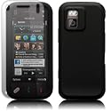 NOKIA N97 MINI MOBILE PHONE HYBRID ARMOUR SOFT TOUCH CASE BLACK AND SCREEN PROTECTOR PART OF THE QUBITS ACCESSORIES RANGE
