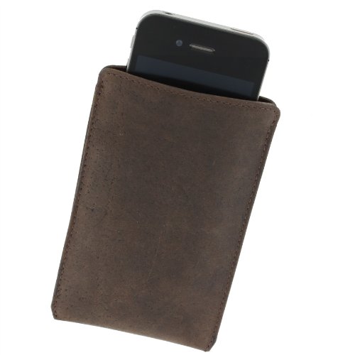 Buy Benjamin Brown Oiled Leather iPhone / Smartphone Cover 290 Brown Promo Offer