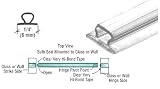 CRL Translucent Vinyl Bulb Seal 7/32 Gap - 98 in long - 5 Pack