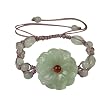 Daisy Jade Bead Pink Cord Bracelet