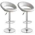 2x Barsessel / Barhocker - weiß
