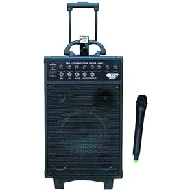 Pyle-Pro PWMA1080I 800-Watt VHF Wireless Portable PA System/Echo with iPod Dock