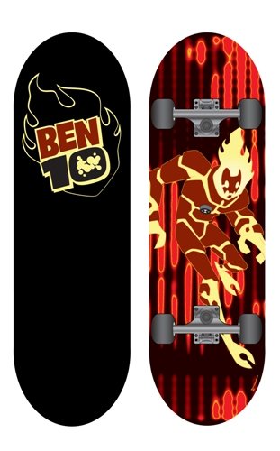 Ben 10 - Skateboard - Ben 10 Skateboard Featuring Heatblast
