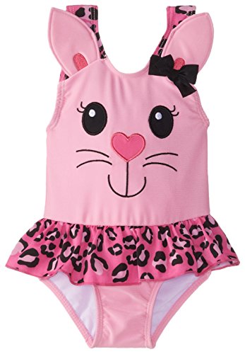 Candlesticks Baby Girls' Kitty Pink Swimsuit