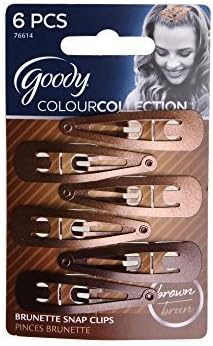 Goody Colour Collection Contour Clips, Brunette, 6 Count by Goody Colour Collection