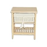 Reformation Side Table Opal Woven Rattan Storage Baskets Cabinet