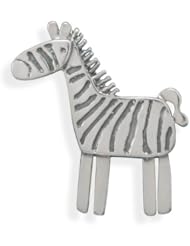 Genuine Elegante Individual Pendant. Oxidized Zebra Pin/Pendant. 100% Satisfaction Guaranteed.
