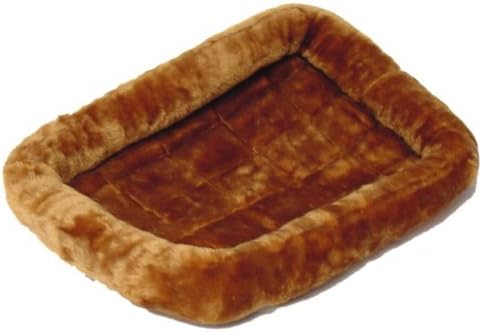Plush Pet Bed by Pet Advance. 6 Sizes for Small to Extra Large Pets. Ideal for Crate Bedding, Pet Carriers, Doghouses, Vehicles, Couches and Floors. Washable. Bolstered Sides Add Comfort and Support.