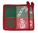 Christmas Jacquard Potholders (Set/2)