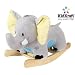 KidKraft Elephant Plush Musical Rocker