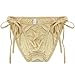FEESHOW Men's Silky Fastening String Bikini Briefs Bulge Pouch Underwear