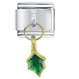 Dangle Holly Leaf Italian Charms