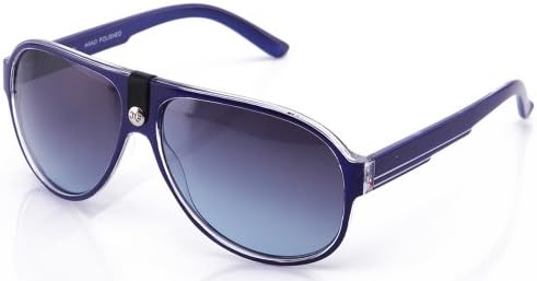 IG Plastic High Fashion Neon Color Carrera Style Sunglasses in Blue
