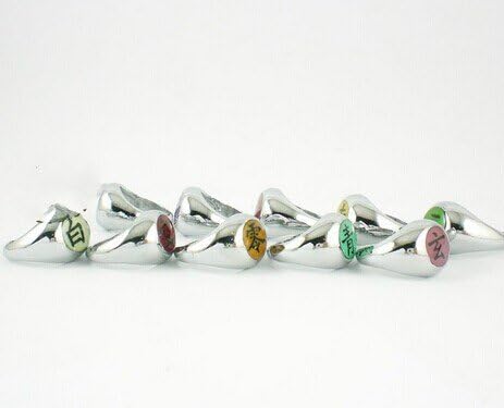 Anime Naruto Asatsuki Cosplay Full Rings 1set 10pcs