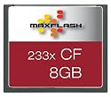 Maxflash Compact Flash (CF) Card 8GB Speicherkarte (original Handelsverpackung)