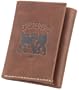 Guess Men's Pullup Passcase Trifold Wallet,Tan,One Size