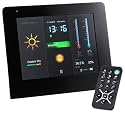 Intenso Weather Man Digitaler Bilderrahmen (17,8 cm (7 Zoll) Display) mit Funkwetterstation