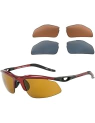 Switch Vision Sunglasses- Headwall Swept Back Dark Burgundy by Switch Vision