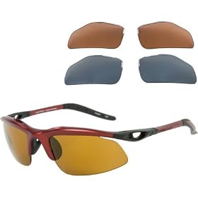 Click here to buy Switch Vision Sunglasses- Headwall Swept Back Dark Burgundy by Switch Vision.