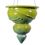 Contemporary Hanging Stoneware Pottery Planter in Green