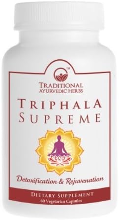 SALE Organic Triphala - Vegan Capsules - Maximum Potency - Detox, Purify, Digestive Support (3 Bottles - 60 Capsules Each)
