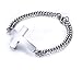 VNOX Stainless Steel Plain ID Cross Bracelet Link Chain for Men Women Christian Baptism,Width 2.7cm,8