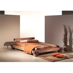 Cali Doppelbett/Massivholzbett Akazie massiv, 160 x 200
