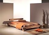 Cali Doppelbett/Massivholzbett Akazie massiv, 180 x 200