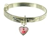 Image of Lisa Jane Silver Children's Expander Bangle With Charm