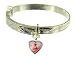 Lisa Jane Silver Children's Expander Bangle With Charm