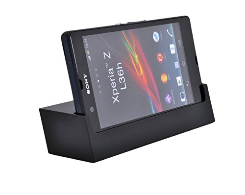 Noarks ® Desktop Dock Sync Cradle Charger Phone Charging For Sony Xperia Z L36H C6602 C6603 (Sony Xperia Z L36H Black)