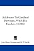 Books : Addresses To Cardinal Newman, With His Replies, 1879-81