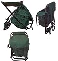 New Green Camping/Fishing Rucksack Backpack Stool/Chair
