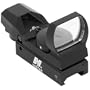 UAG Tactical 4 Reticle Red Dot Open Reflex Sight with Weaver-Picatinny Rail Mount
