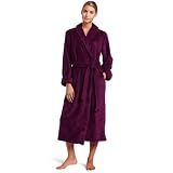 Casual Moments Womens 50 Inch Shawl Collar Set-in Belt Robe