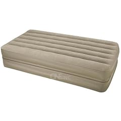 Single Luftbett 2-in-1 "Khaki" mit Rei�verschluss Twin 99cmx191cmx46cm teilbar