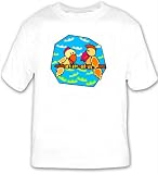 T-shirt with object, talking, birds
