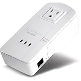 TRENDnet 200 Mbps Powerline Ethernet AV Adapter with Bonus Outlet TPL-304E (White)