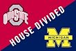 Ohio State University and University of Michigan - House Divided Indoor/Outdoor Floormat