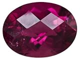 APPROXIMATELY .90CT 8X6MM OVAL CHECKERBOARD RUBELLITE TOURMALINE.