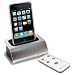 Electronics : IPREMIERTEK - Aluminum Cradle / Docking station with AV output, USB hot sync data cable and AC adapter for iTouch/iPhone/3G/4G/5G Photo Video/Mini/Nano/Classic with Remote - Silver (iPod NOT included)