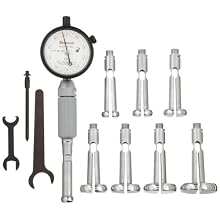 Starrett 82CZ Dial Bore Gauge Complete Set, 0.560-1.565" Range, 0.0001" Graduation