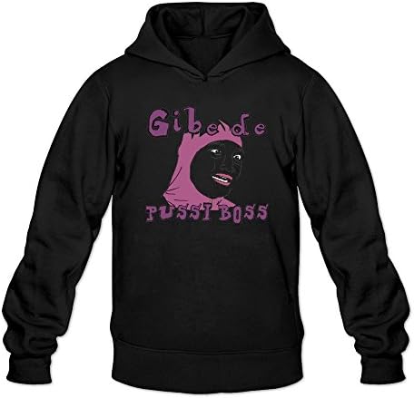 MENEO Men's Gibe De Pussi Boss Filthy Frank Hooded Shirt Black XXL