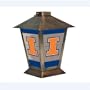 Illinois Fighting Illini NCAA Glass & Metal Candle Lantern (11")